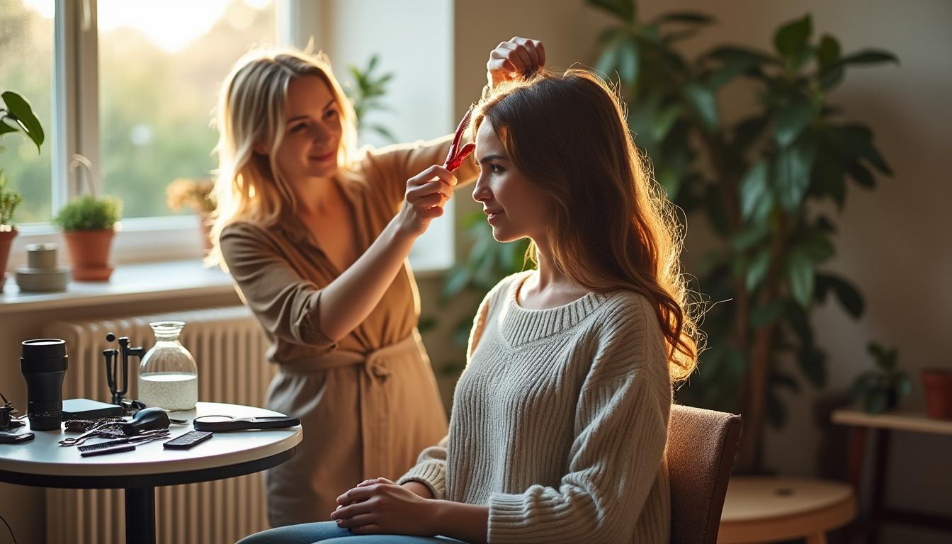 trouvez un coiffeur à domicile près de chez vous pour une coupe, coiffure ou soins capillaires personnalisés dans le confort de votre maison.